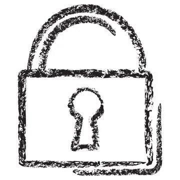 Vector padlock icon for security and protection Stock Illustration