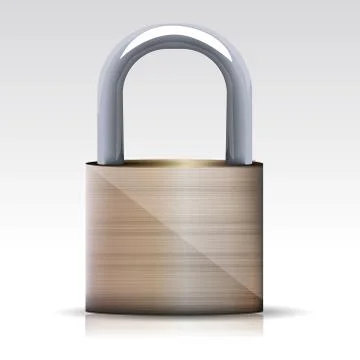 Vector padlock Stock Illustration
