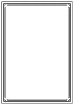 Vector Page border A4 design for project Stock Illustration