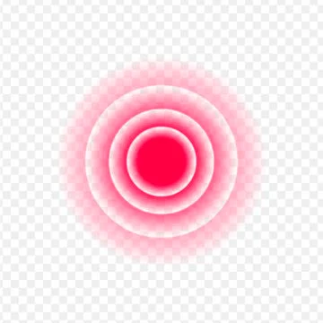 Vector pain dot radial icon. Stock Illustration