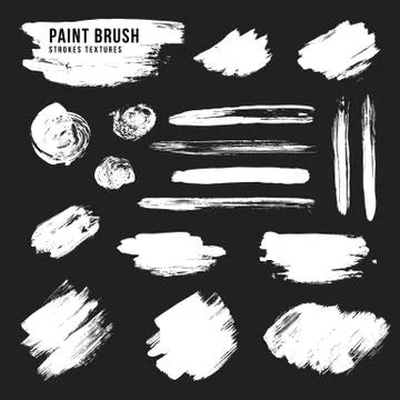 Vector paint brush strokes texture. Stock Illustration