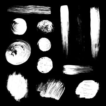 Vector paint brush strokes texture. Stock Illustration