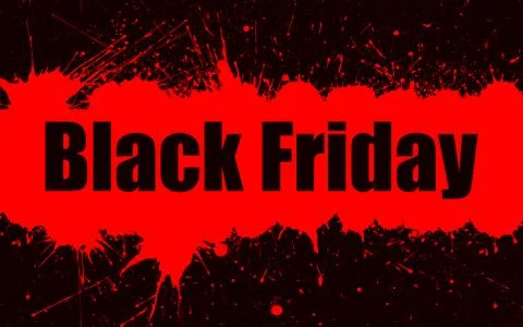 Vector paint grunge background for Black Friday Sale. Stock Illustration
