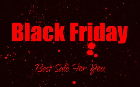 Vector paint grunge background for Black Friday Sale. Stock Illustration