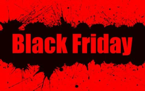 Vector paint grunge background for Black Friday Sale. Stock Illustration