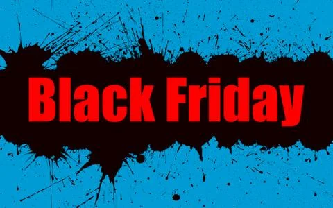 Vector paint grunge background for Black Friday Sale. Stock Illustration