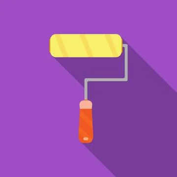 Vector paint roller Stock Illustration