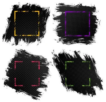 Vector paint splashes. Stock-Illustration