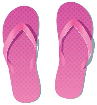 Vector pair of flip-flops Stock Illustration