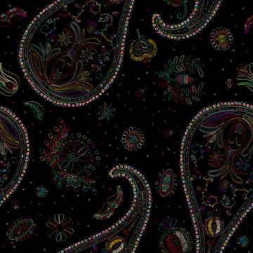 Vector paisley background 스톡 일러스트