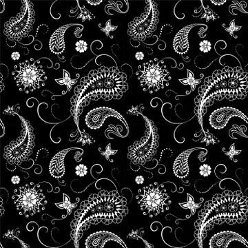 Vector paisley pattern Stock Illustration