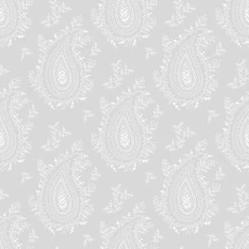 Vector paisley repeat seamless pattern. Illustrazione stock