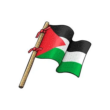 Vector of Palestine Flag Stock Illustration