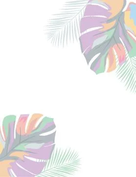 Vector Palm Leaves Stock Illustration