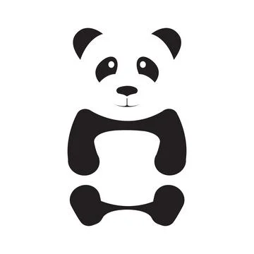 Vector panda as cute animal Stock Illustration