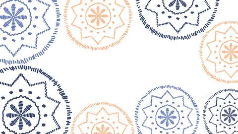 Vector. Papel Picado pattern. Hispanic Heritage Month. Stock Illustration