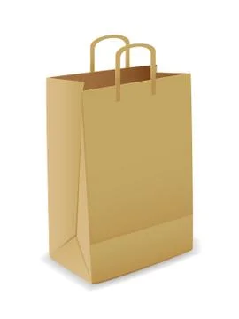 Vector paper bag Stock Illustration