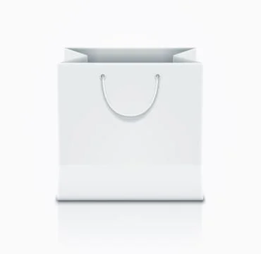 Vector paper bag illustration. Stock Illustration