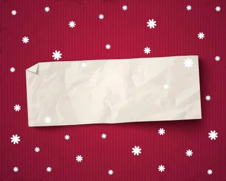 Vector paper banner Illustration