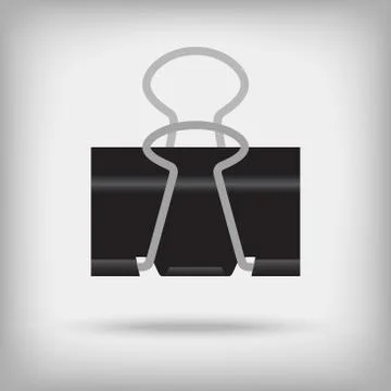 Vector paper clip isolated on white background Stock-Illustration