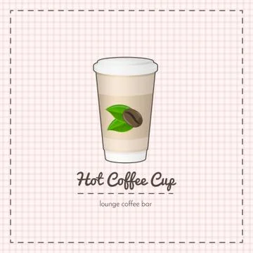 Vector paper coffee cup Stock Illustration
