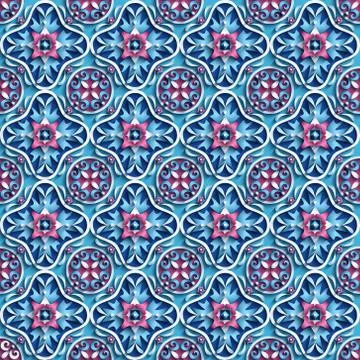 Vector paper cut geometric modern background Stock Illustration
