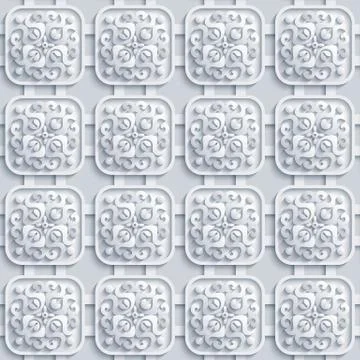 Vector paper cut geometric modern background. 库存插图