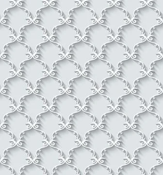 Vector paper cut geometric modern background. Stock Illustration