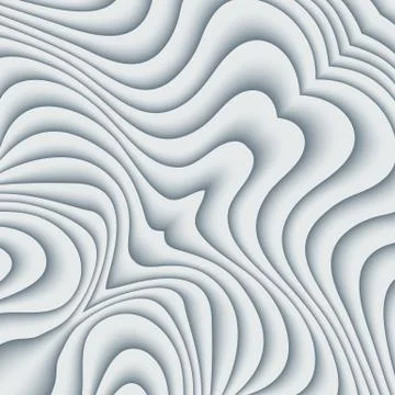 Vector paper cut waves modern background. Stock Illustration