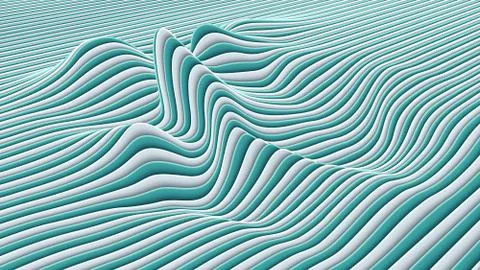Vector paper cut waves modern background. Stock Illustration