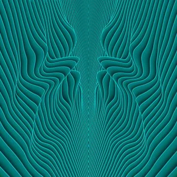 Vector paper cut waves modern frame. Ilustração Stock