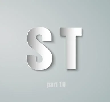 Vector paper graphic alphabet Stock Illustration