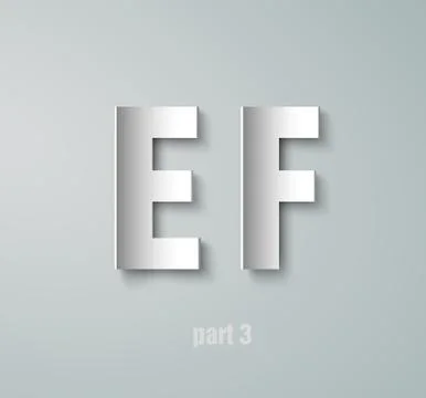 Vector paper graphic alphabet Stock Illustration