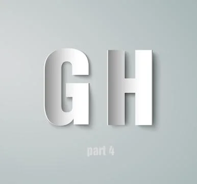 Vector paper graphic alphabet Stock Illustration