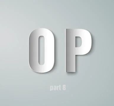 Vector paper graphic alphabet Stock Illustration