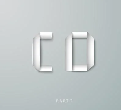 Vector Paper Graphic Alphabet Stock Illustration