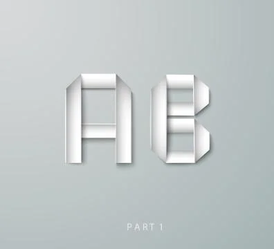 Vector Paper Graphic Alphabet Stock Illustration