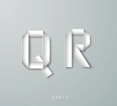 Vector Paper Graphic Alphabet Stock Illustration