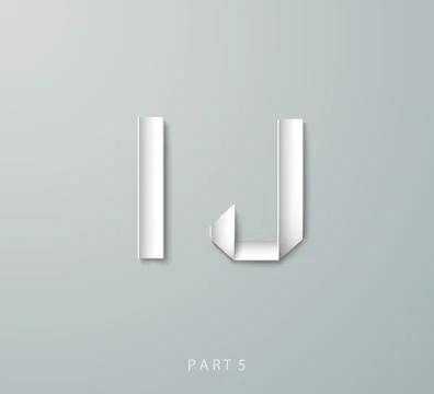 Vector Paper Graphic Alphabet Stock Illustration