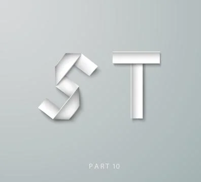 Vector Paper Graphic Alphabet Stock Illustration