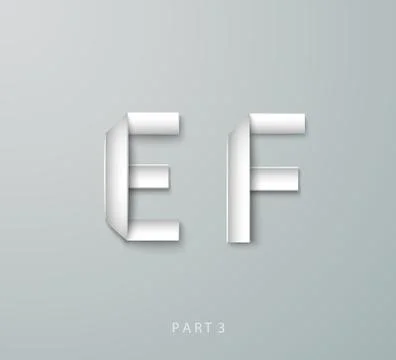 Vector Paper Graphic Alphabet Stock Illustration