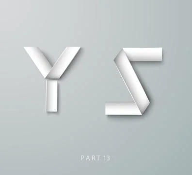 Vector Paper Graphic Alphabet Stock Illustration