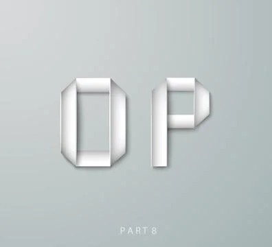 Vector Paper Graphic Alphabet Stock Illustration