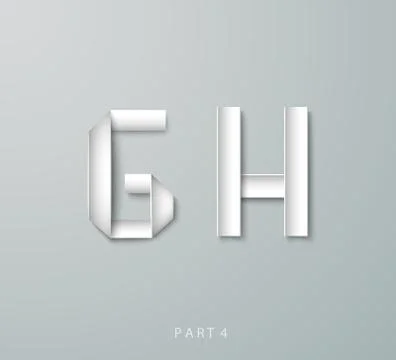 Vector Paper Graphic Alphabet Stock Illustration