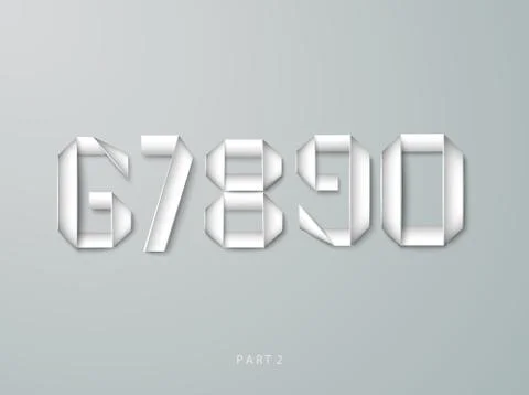 Vector Paper Graphic Alphabet Stock Illustration