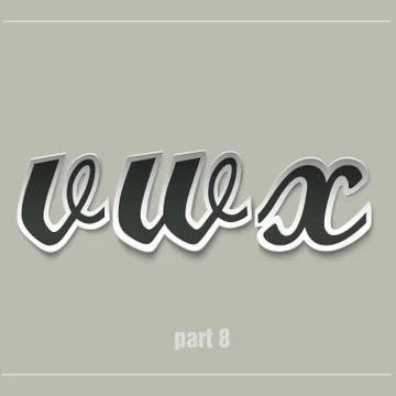 Vector Paper Graphic Alphabet Stock Illustration