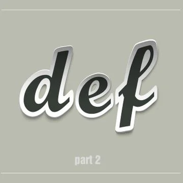 Vector Paper Graphic Alphabet Illustrazione stock