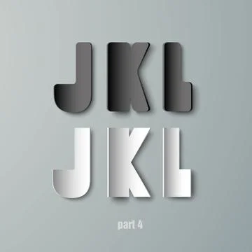 Vector Paper Graphic Alphabet Stock Illustration