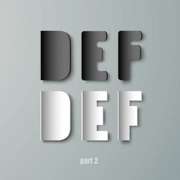 Vector Paper Graphic Alphabet Stock Illustration