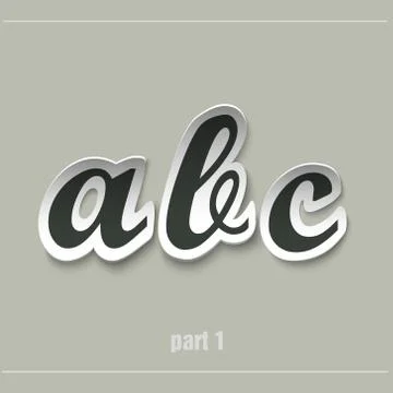 Vector Paper Graphic Alphabet Stock Illustration